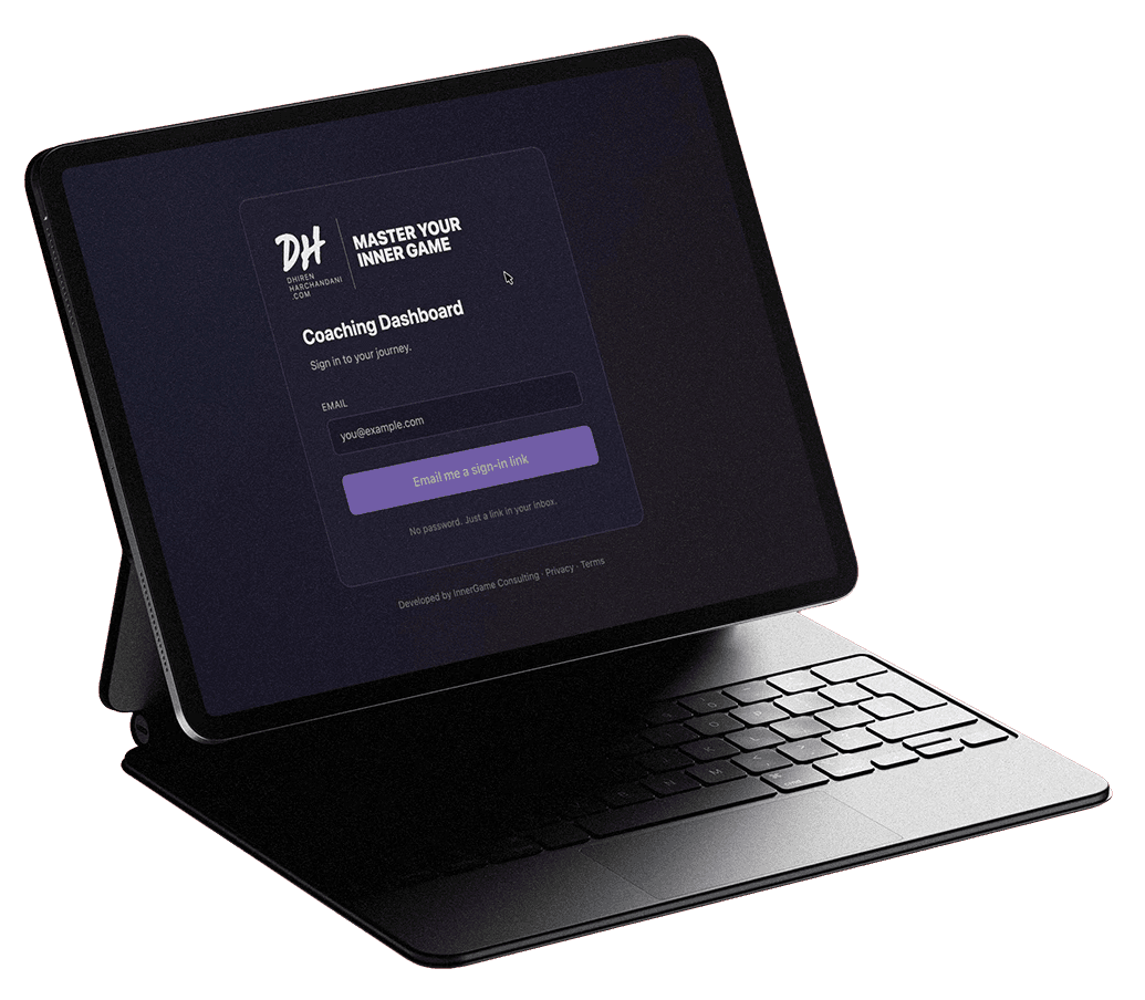 Coaching Dashboard on a tablet